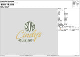 Cindystext 02 Embroidery File 6 sizes
