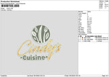 Cindystext 02 Embroidery File 6 sizes