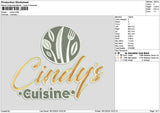Cindystext 02 Embroidery File 6 sizes