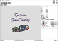 Spacetext 2502 Embroidery File 6 sizes
