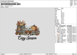 Cozytext V2 Embroidery File 6 sizes