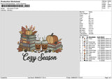 Cozytext V2 Embroidery File 6 sizes