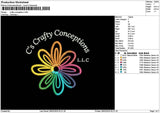 Craftytext Embroidery File 6 sizes