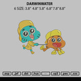 Darwinwater Embroidery File 6 sizes