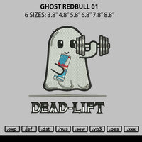 Ghost Redbull 01 Embroidery File 6 sizes