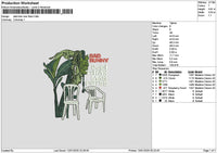 Debitext Embroidery File 6 sizes