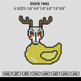 Duck 1902 Embroidery File 6 sizes