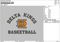 Deltakingstext 1102 Embroidery File 6 sizes