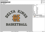 Deltakingstext 1102 Embroidery File 6 sizes