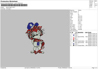 D Tiger Puff Embroidery File 6 sizes