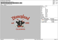 Dland Mickey 2301 Embroidery File 6 sizes