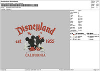 Dland Mickey 2301 Embroidery File 6 sizes