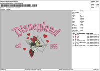 Dland Minnie Cupid Embroidery File 6 sizes