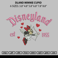Dland Minnie Cupid Embroidery File 6 sizes
