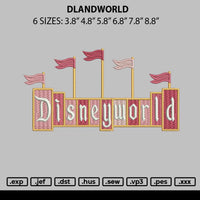 Dlandworld Embroidery File 6 sizes