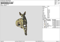 Dog 0702 Embroidery File 6 sizes