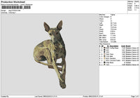 Dog 0702 Embroidery File 6 sizes