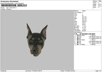 Dog 1712b Embroidery File 6 sizes