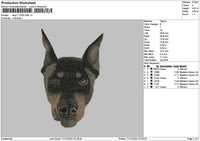 Dog 1712b Embroidery File 6 sizes