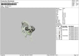 Dog 1901a Embroidery File 6 sizes
