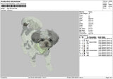 Dog 1901a Embroidery File 6 sizes