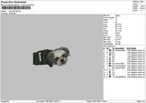 Dog 1901b Embroidery File 6 sizes