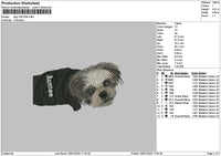 Dog 1901b Embroidery File 6 sizes