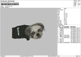 Dog 1901b Embroidery File 6 sizes