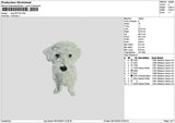 Dog 2612 Embroidery File 6 sizes