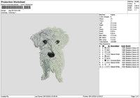 Dog 2612 Embroidery File 6 sizes