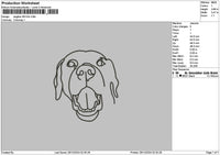 Dogline 2812 Embroidery File 6 sizes