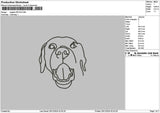 Dogline 2812 Embroidery File 6 sizes