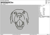 Dogline 2812 Embroidery File 6 sizes