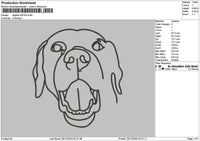 Dogline 2812 Embroidery File 6 sizes