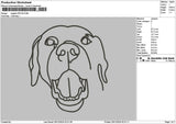 Dogline 2812 Embroidery File 6 sizes
