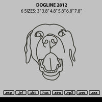 Dogline 2812 Embroidery File 6 sizes