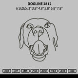 Dogline 2812 Embroidery File 6 sizes