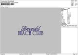 Emeraldtext01 Embroidery File 6 sizes