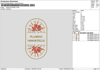 Flamingtext 02 Embroidery File 6 sizes