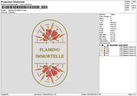Flamingtext 02 Embroidery File 6 sizes