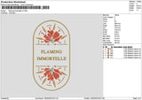 Flamingtext 02 Embroidery File 6 sizes