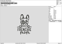 Frenchietext V2 Embroidery File 6 sizes