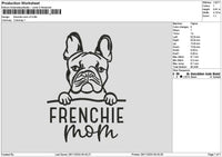 Frenchietext V2 Embroidery File 6 sizes