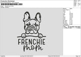 Frenchietext V2 Embroidery File 6 sizes