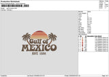 Gulftext 2202 Embroidery File 6 sizes