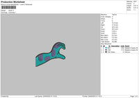 Monster Hand V2 Embroidery File 6 sizes