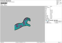 Monster Hand V2 Embroidery File 6 sizes