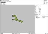 Monster Hand V1 Embroidery File 6 sizes