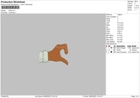 Hand V3 Embroidery File 6 sizes