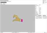 Hand V4 Embroidery File 6 sizes